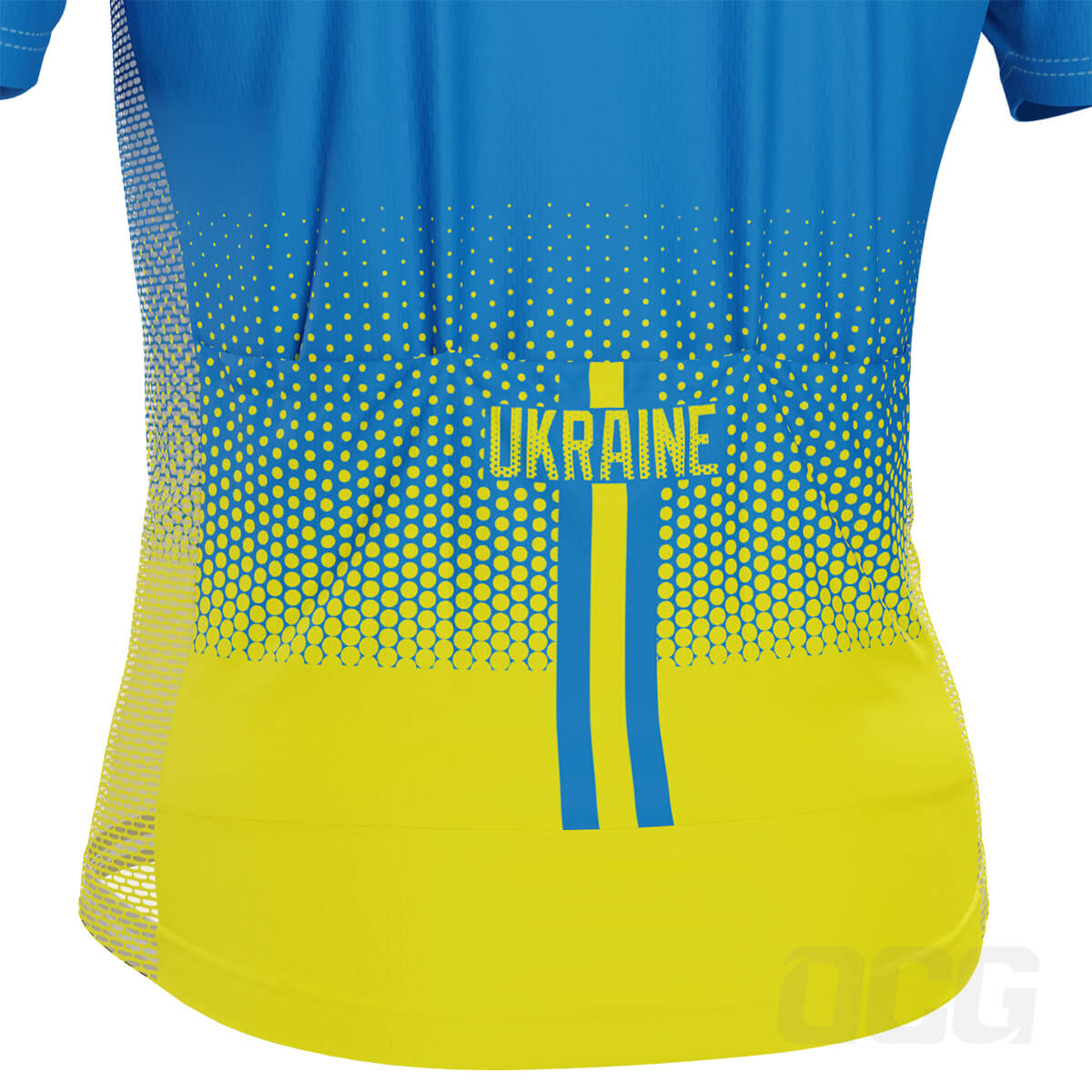 Men's World Countries Team Ukraine Icon Short Sleeve Cycling Jersey