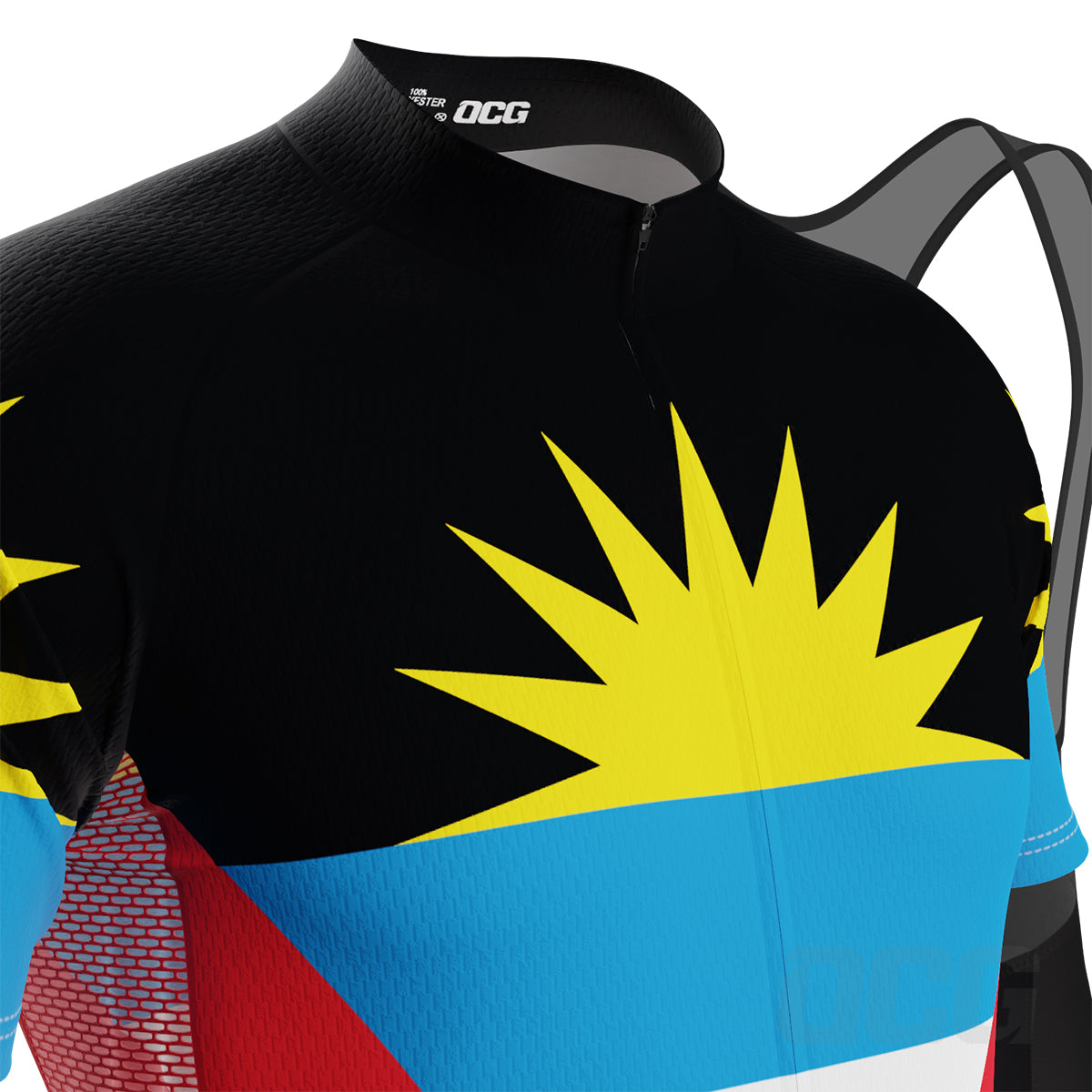 Men's Antigua and Barbuda National Flag 2 Piece Cycling Kit