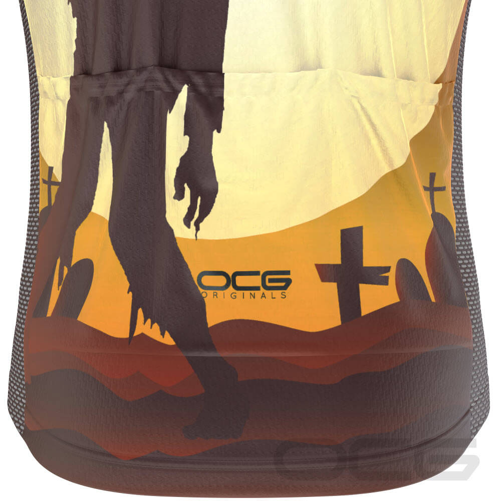 Men's Zombie Graveyard Short Sleeve Cycling Jersey