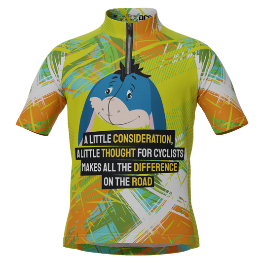 Kid's Eeyore On The Road Short Sleeve Cycling Jersey