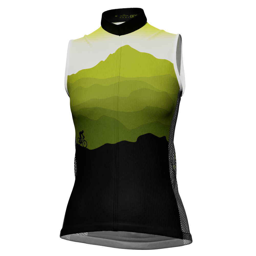Women's Ride Free Sunset Sleeveless Tech Cycling Jersey