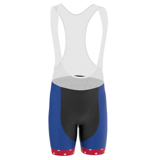Men's American Stars and Stripes USA Icon Gel Padded Cycling Bib