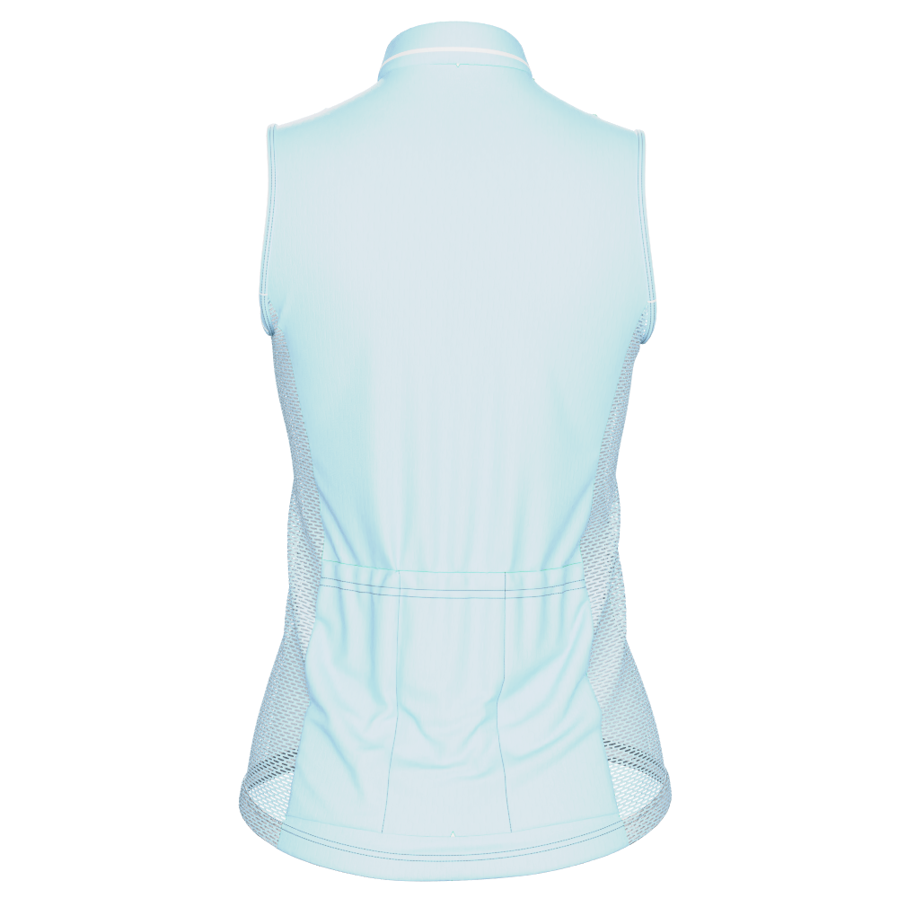 Women's Retro Bianchi Sleeveless Tech Cycling Jersey