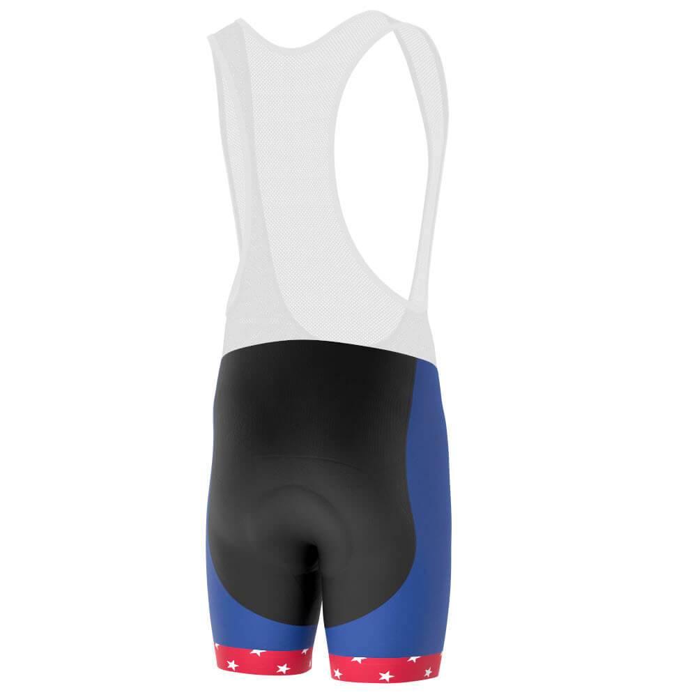 Men's American Stars and Stripes USA Icon Gel Padded Cycling Bib