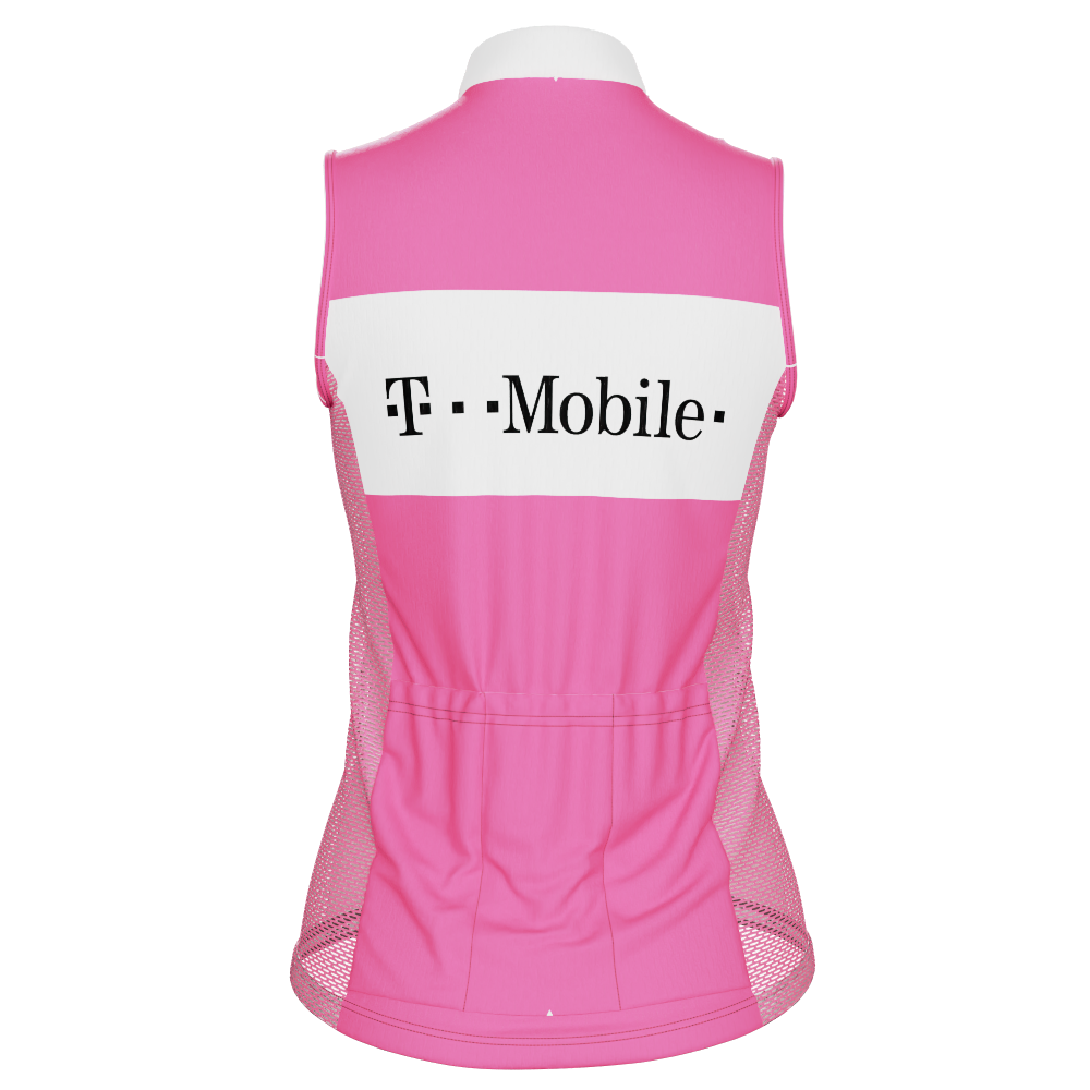 Women's Retro T-Mobile Sleeveless Tech Cycling Jersey