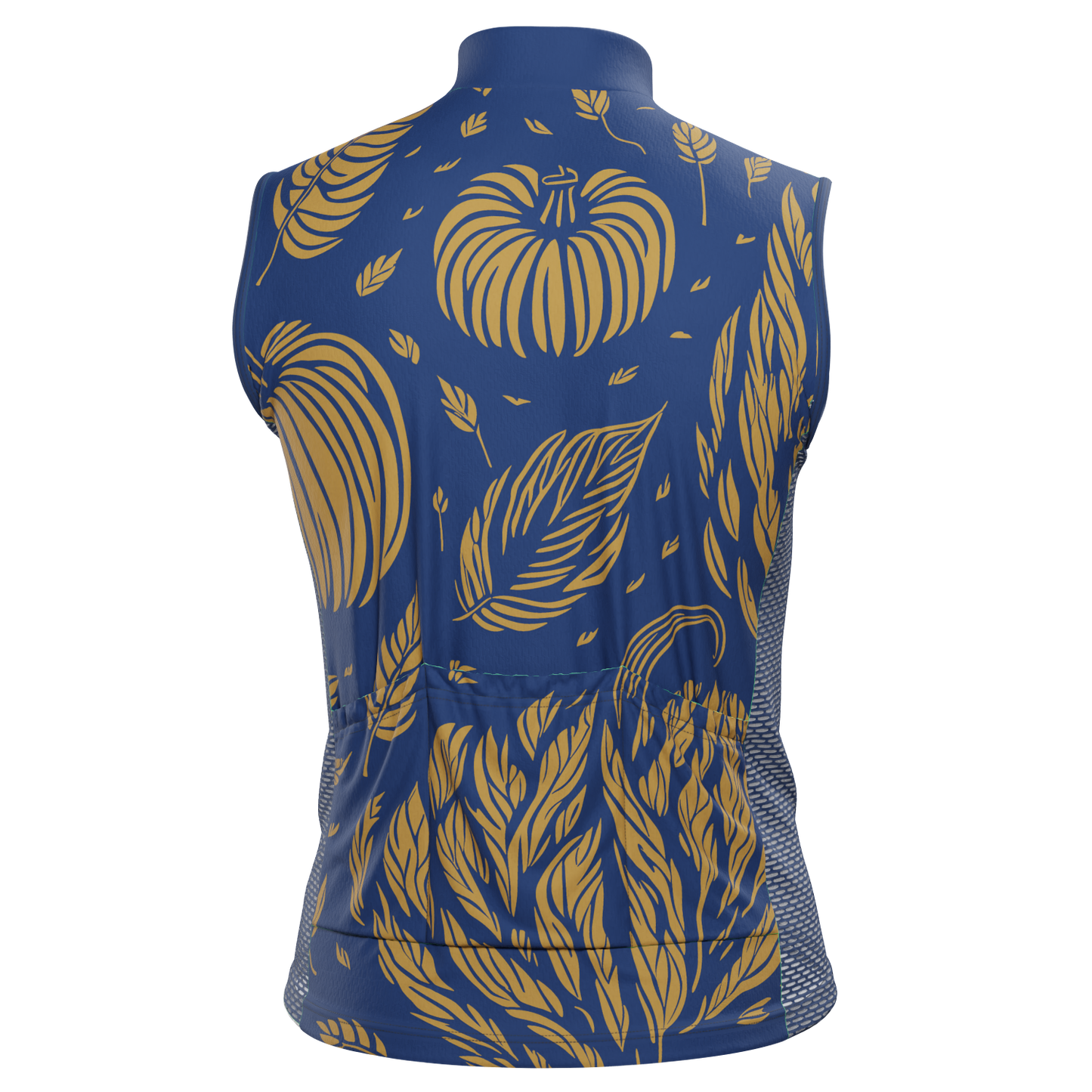 Men's Fall Pumpkins Sleeveless Tech Cycling Jersey
