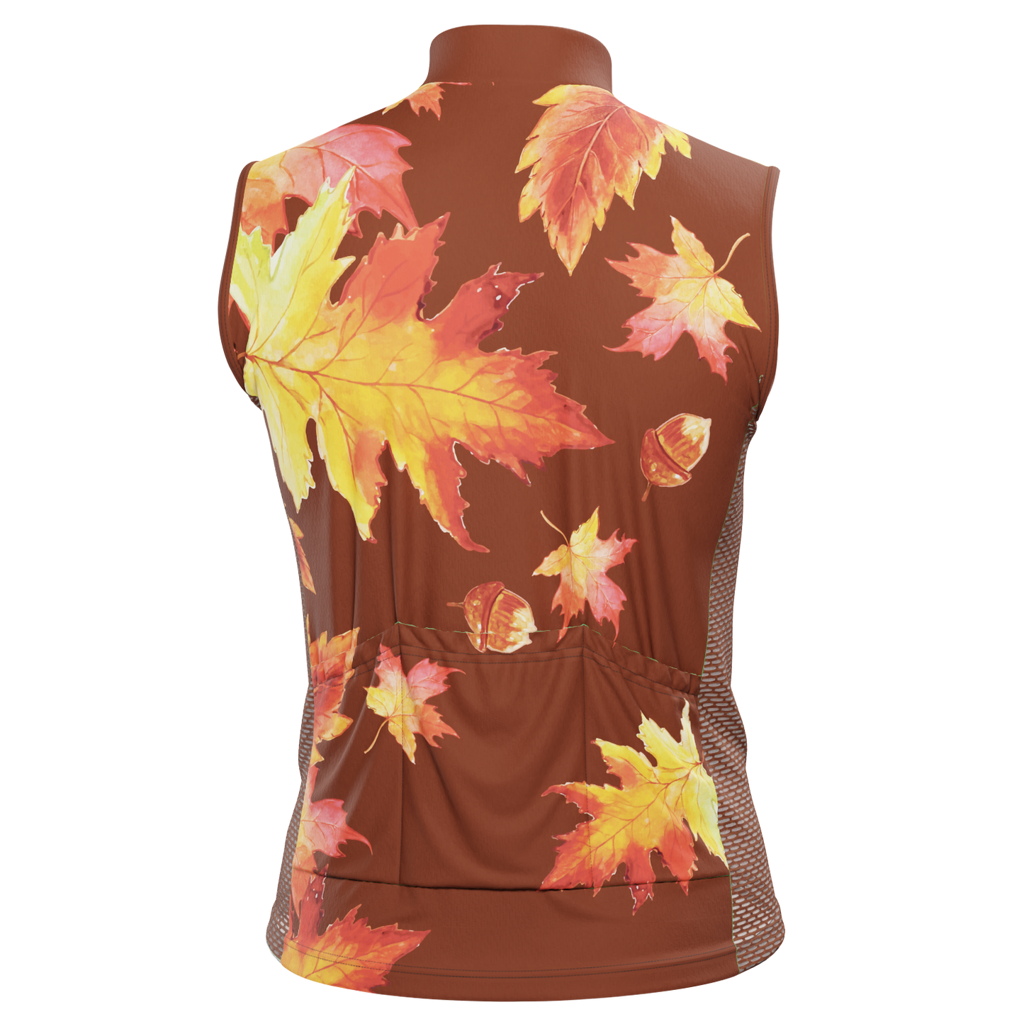 Men's Autumn Acorns Sleeveless Tech Cycling Jersey