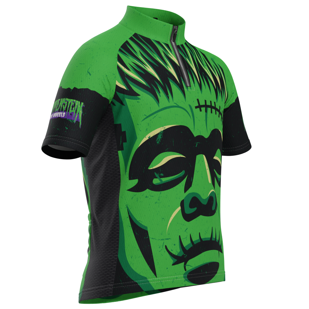 Kid's Frankenstein On Wheels Short Sleeve Cycling Jersey