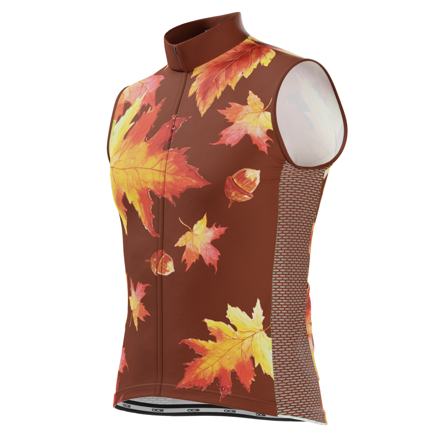 Men's Autumn Acorns Sleeveless Tech Cycling Jersey