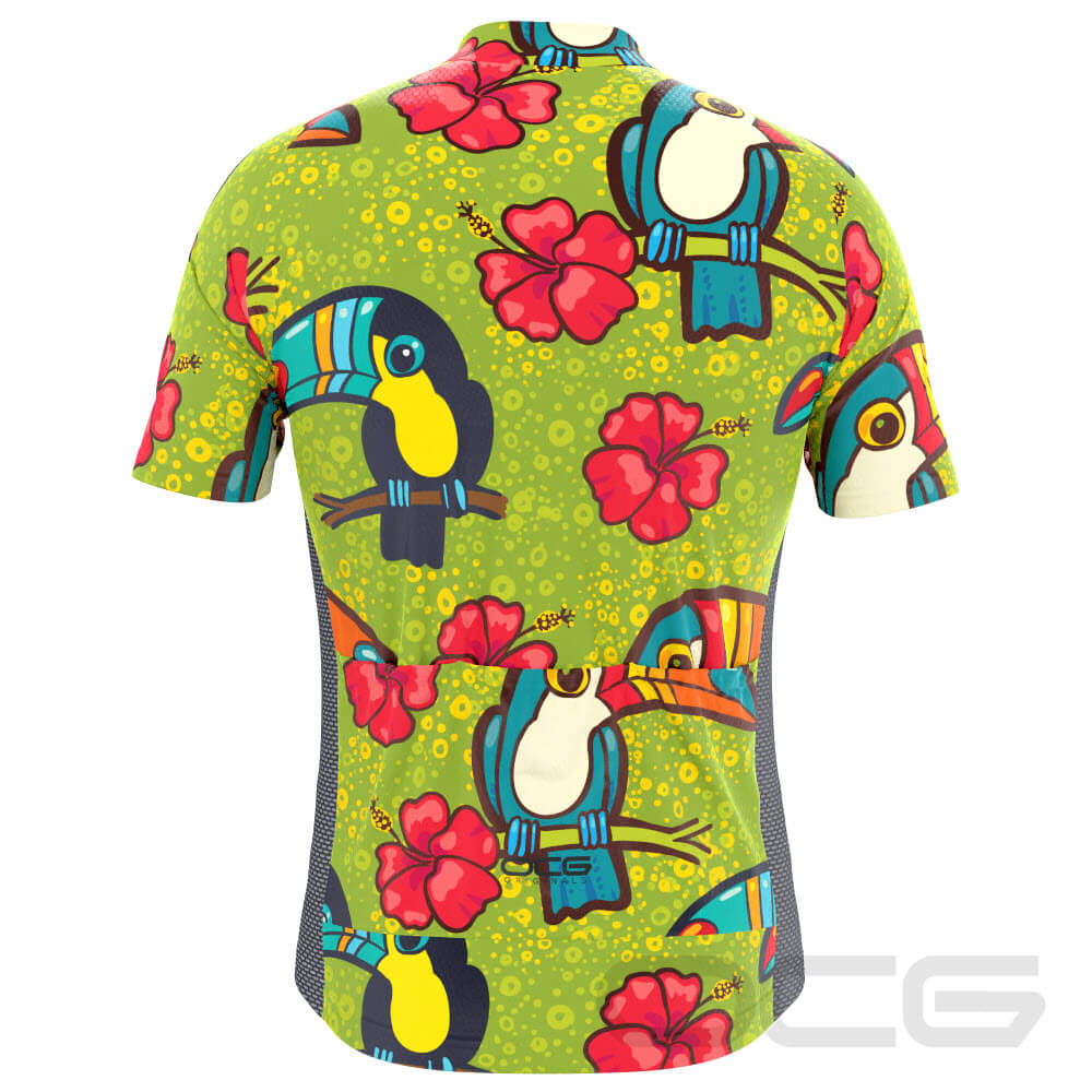Men's Tucan Hibiscus Short Sleeve Cycling Jersey