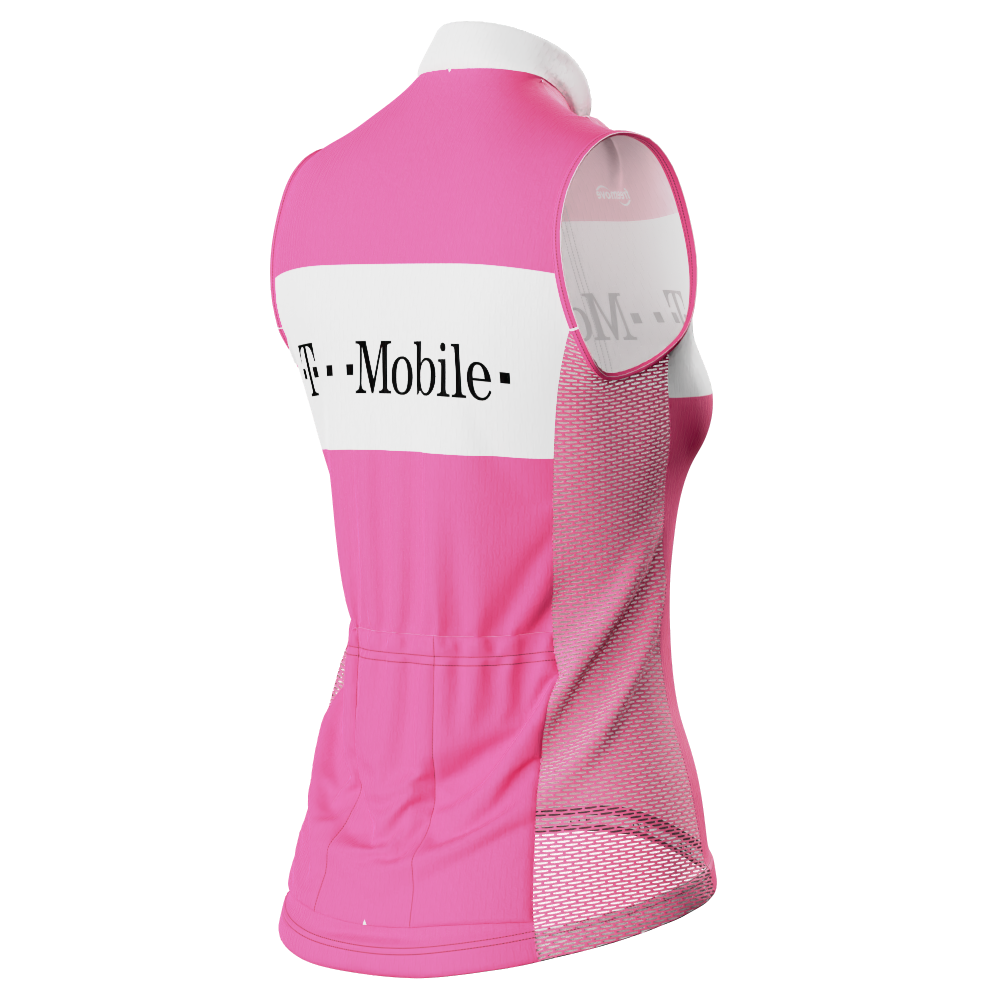 Women's Retro T-Mobile Sleeveless Tech Cycling Jersey