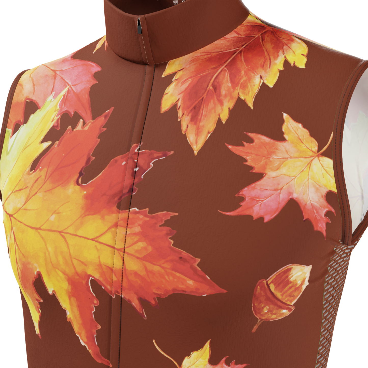 Men's Autumn Acorns Sleeveless Tech Cycling Jersey