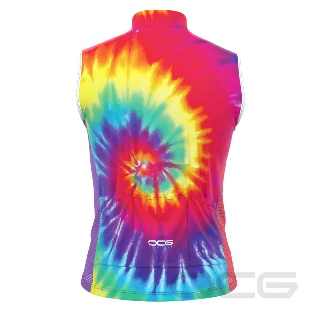 Men's Tie Dye Sleeveless Tech Cycling Jersey