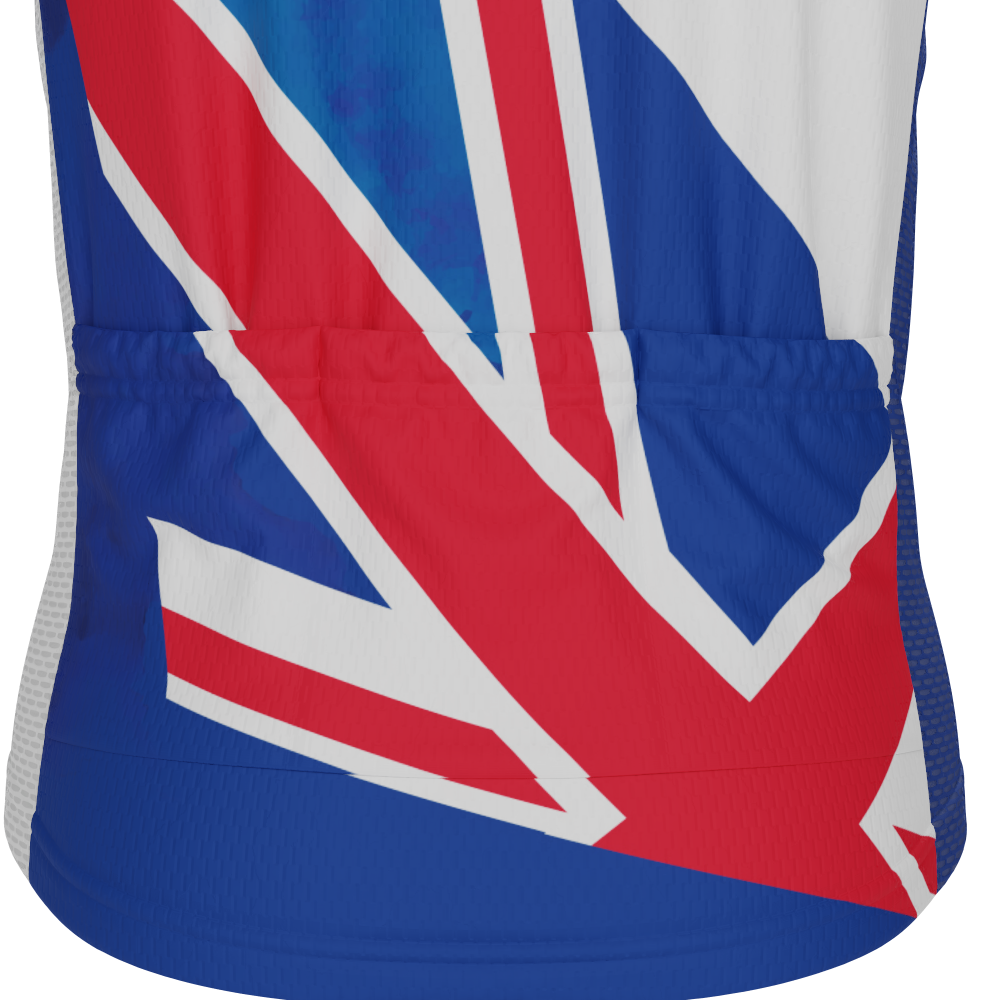 Kid's UK Badge Union Jack National Flag Short Sleeve Cycling Jersey