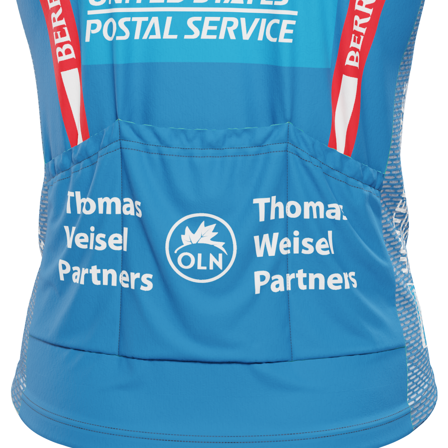 Men's Retro US Postal Sleeveless Tech Cycling Jersey