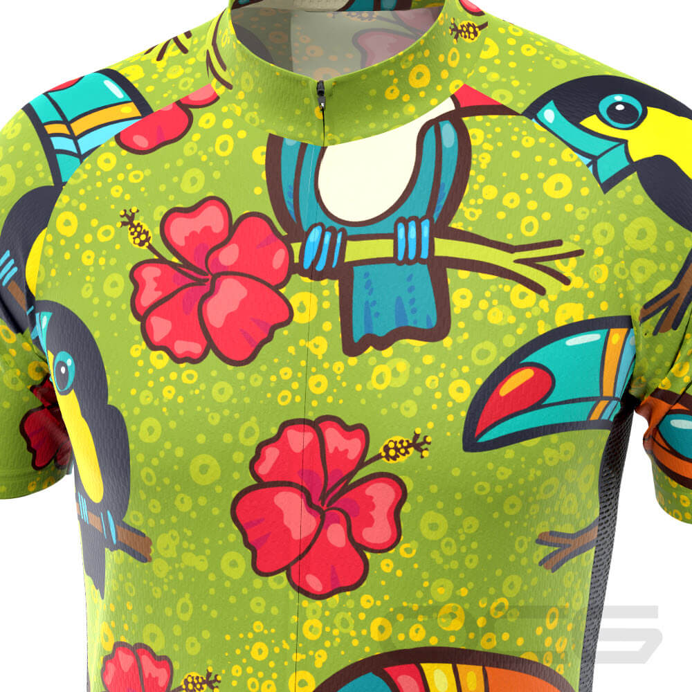 Men's Tucan Hibiscus Short Sleeve Cycling Jersey