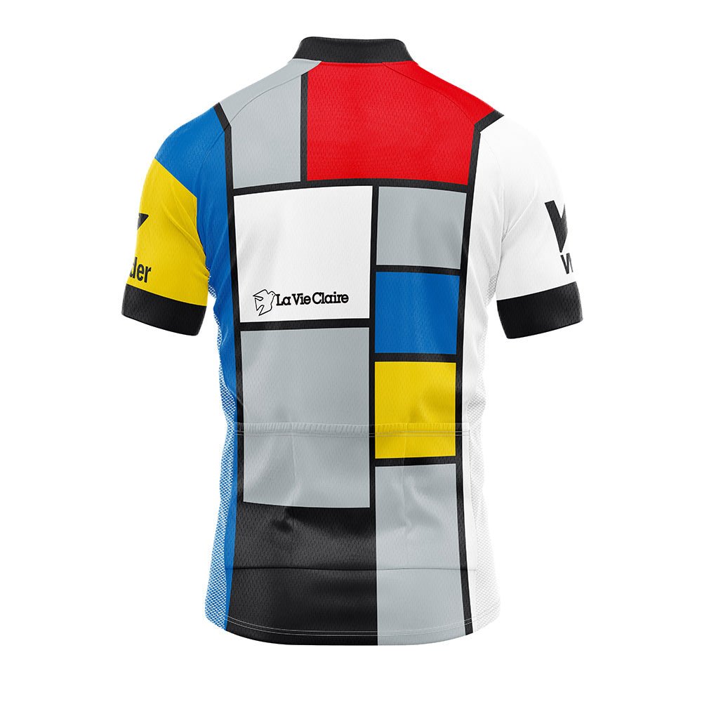 1985 La Vie Claire Retro Cycling Jersey - Hinault Lemond