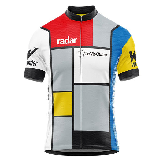 1985 La Vie Claire Retro Cycling Jersey - Hinault Lemond