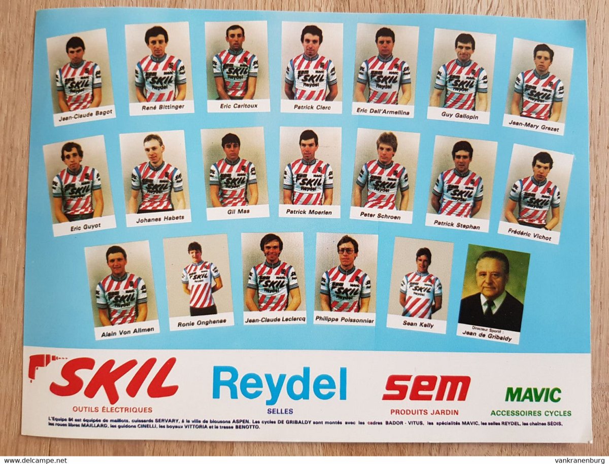 1985 Skil Sem Retro Cycling Jersey - Kelly