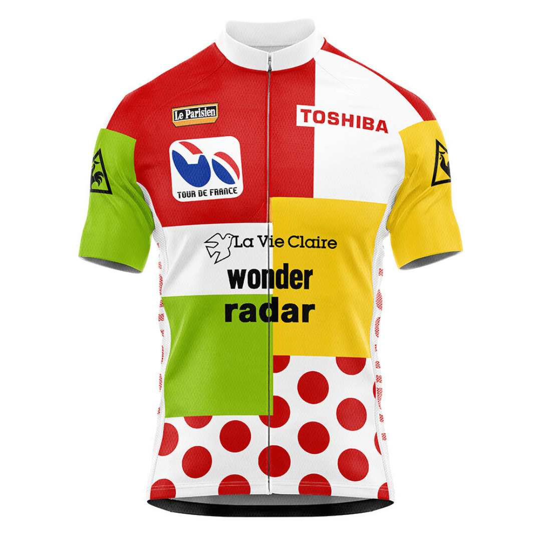 1985 Tour De France Combination Retro Cycling Jersey
