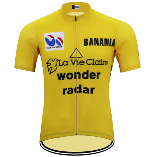 1986 Tour De France Yellow Retro Cycling Jersey - Lemond