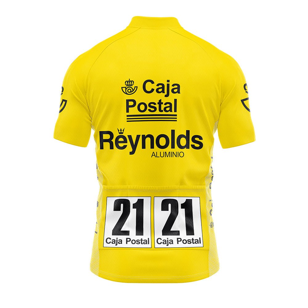 1989 Vuelta a Espana Winners Yellow Retro Cycling Jersey - Delgado