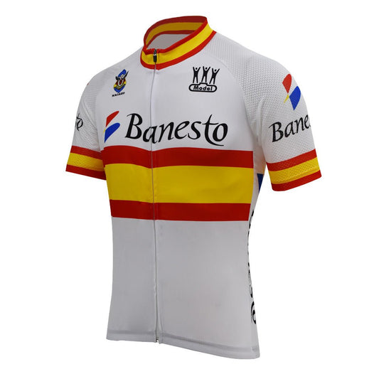1995 Banesto Spanish National Team Retro Cycling Jersey - Indurain