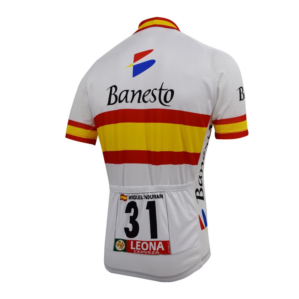 1995 Banesto Spanish National Team Retro Cycling Jersey - Indurain