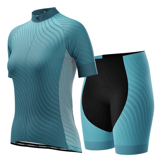 Women's Four Seasons Curvy Lines 2 Piece Cycling Kit
