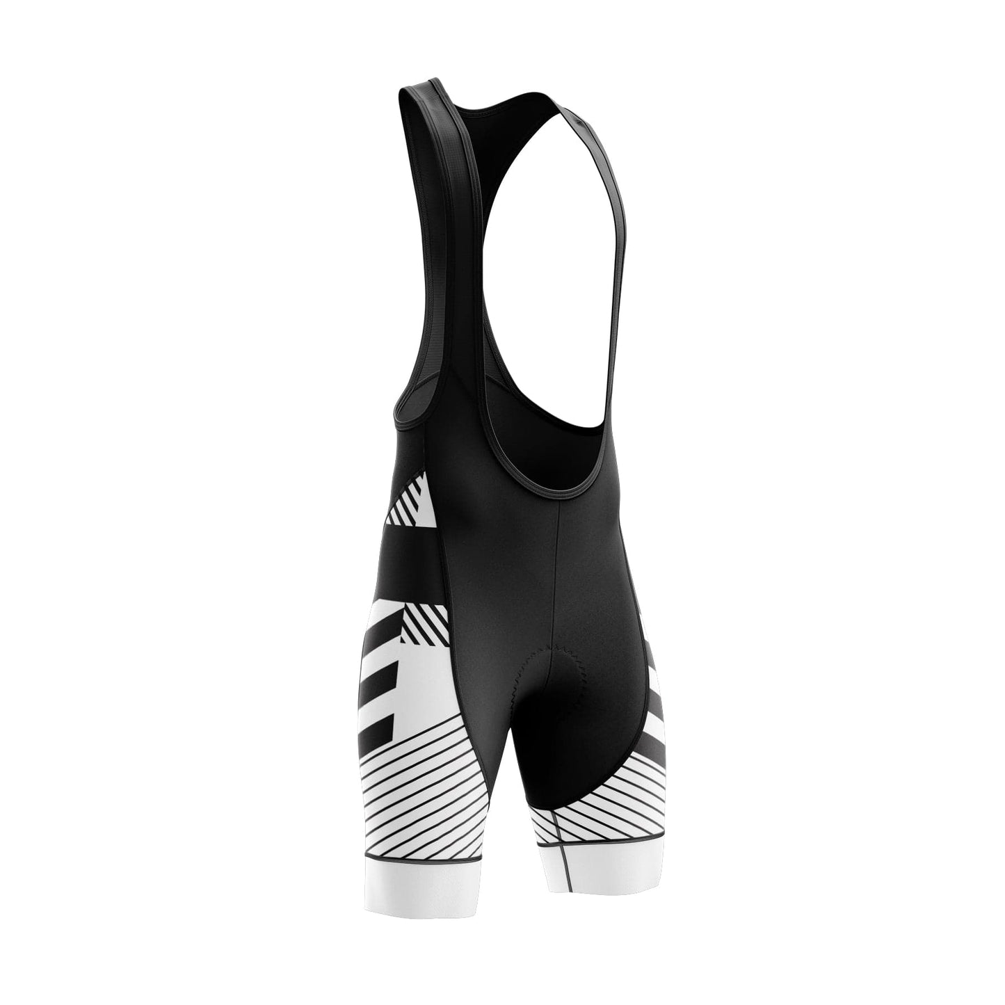Men's White Black Cycling Jersey or Bib Shorts