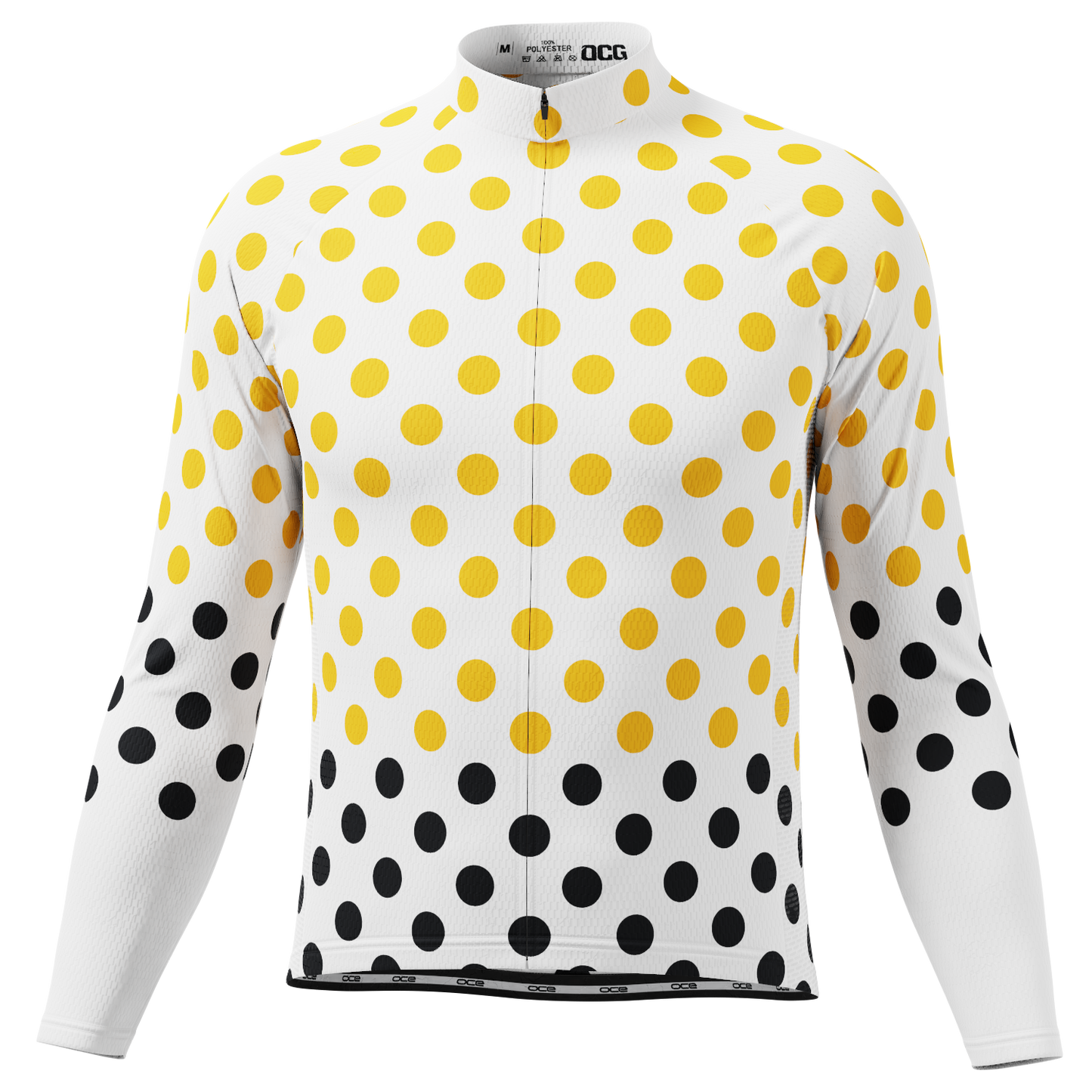 Men's Polka Dots Long Sleeve Cycling Jersey