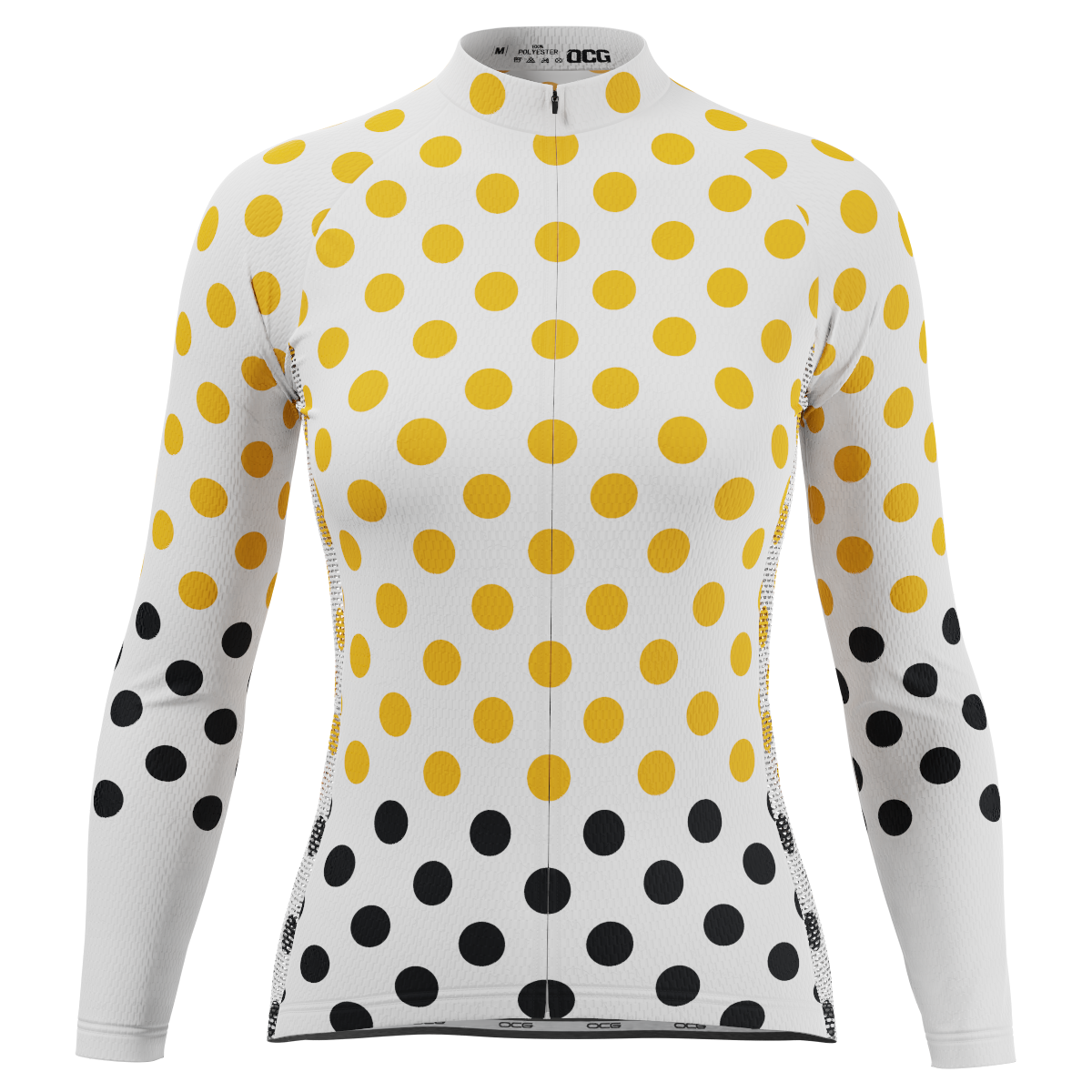 Women's Polka Dots Long Sleeve Cycling Jersey