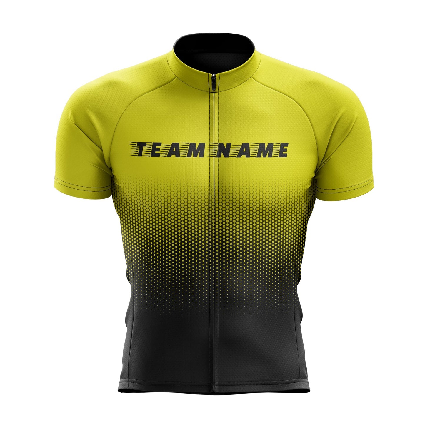 Yellow Custom Team Cycling Jersey and Bibs