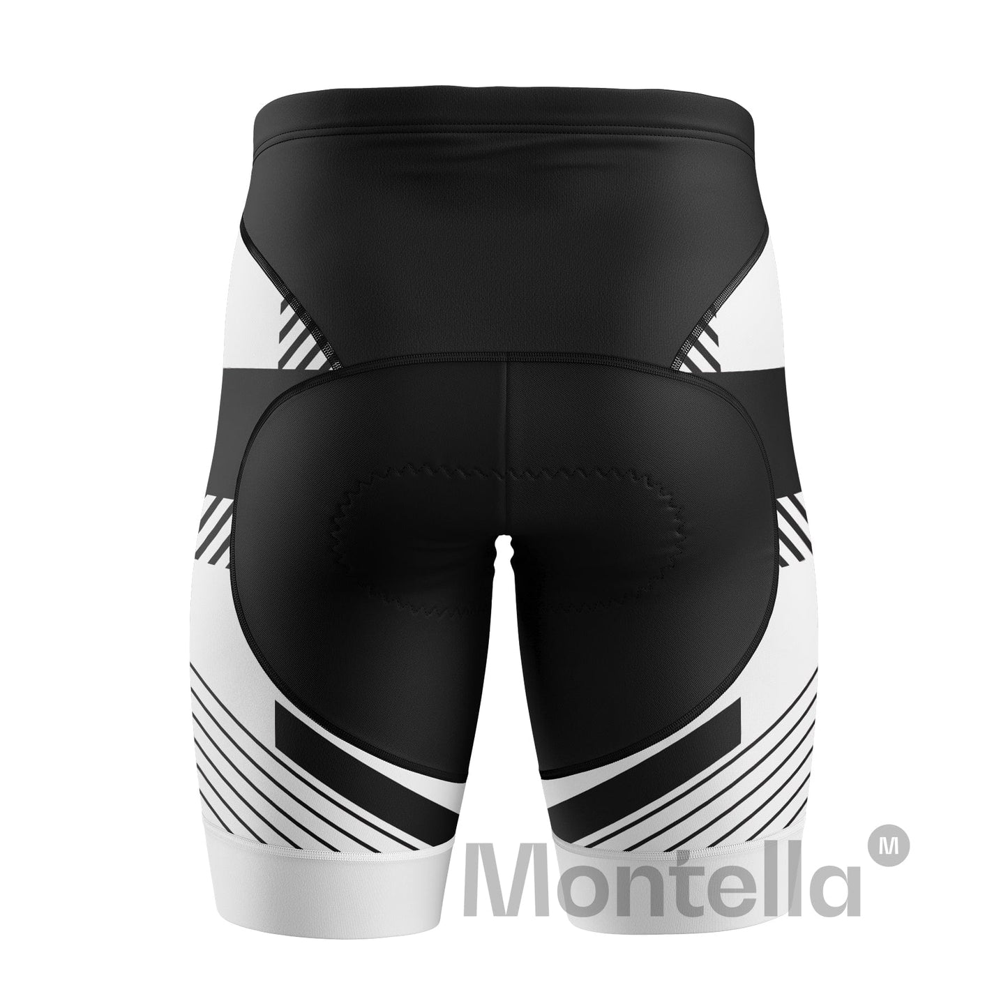 Women White Black Cycling Shorts