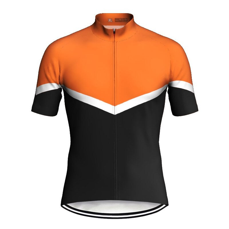 Men's Orange Cycling Jersey