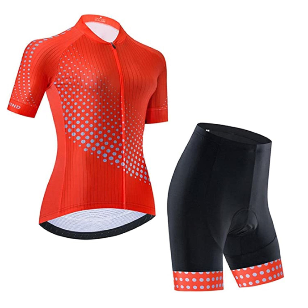 Women's Orange Cycling Jersey or Shorts