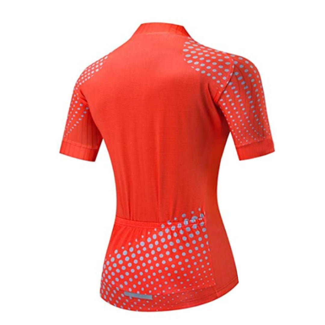 Women's Orange Cycling Jersey
