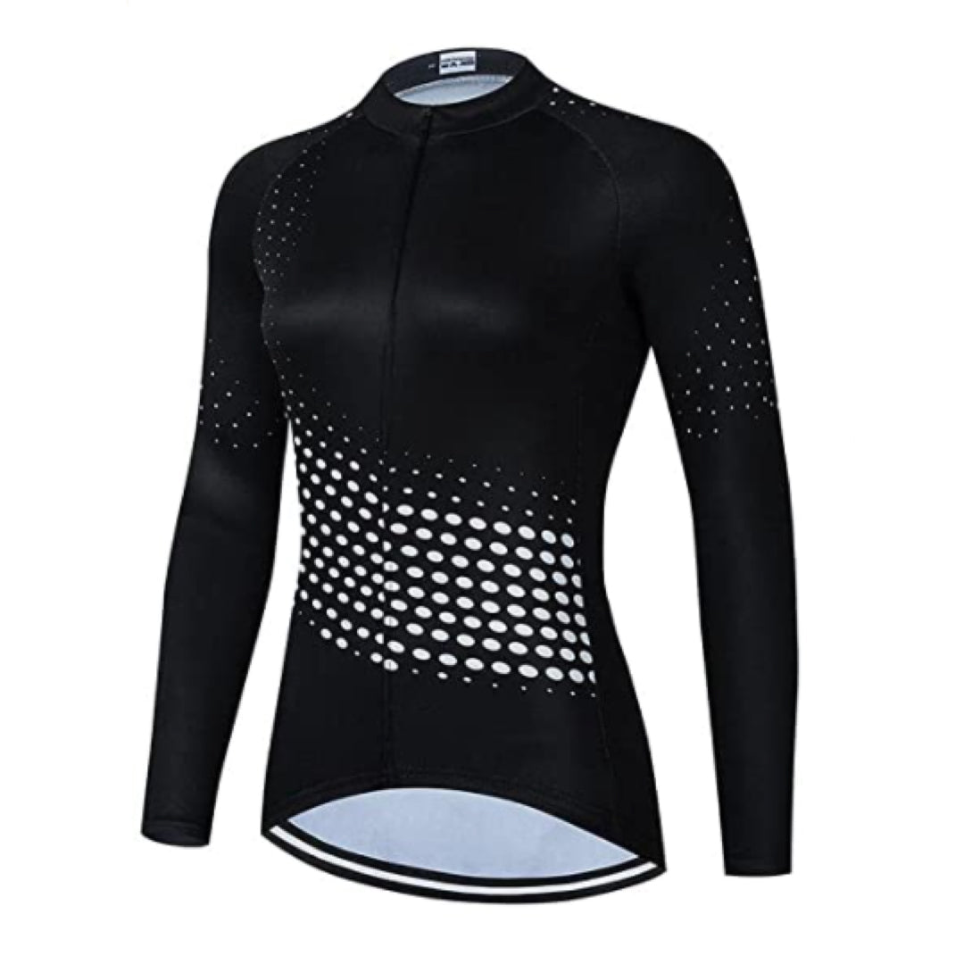 Women's Black Long Sleeve Jersey