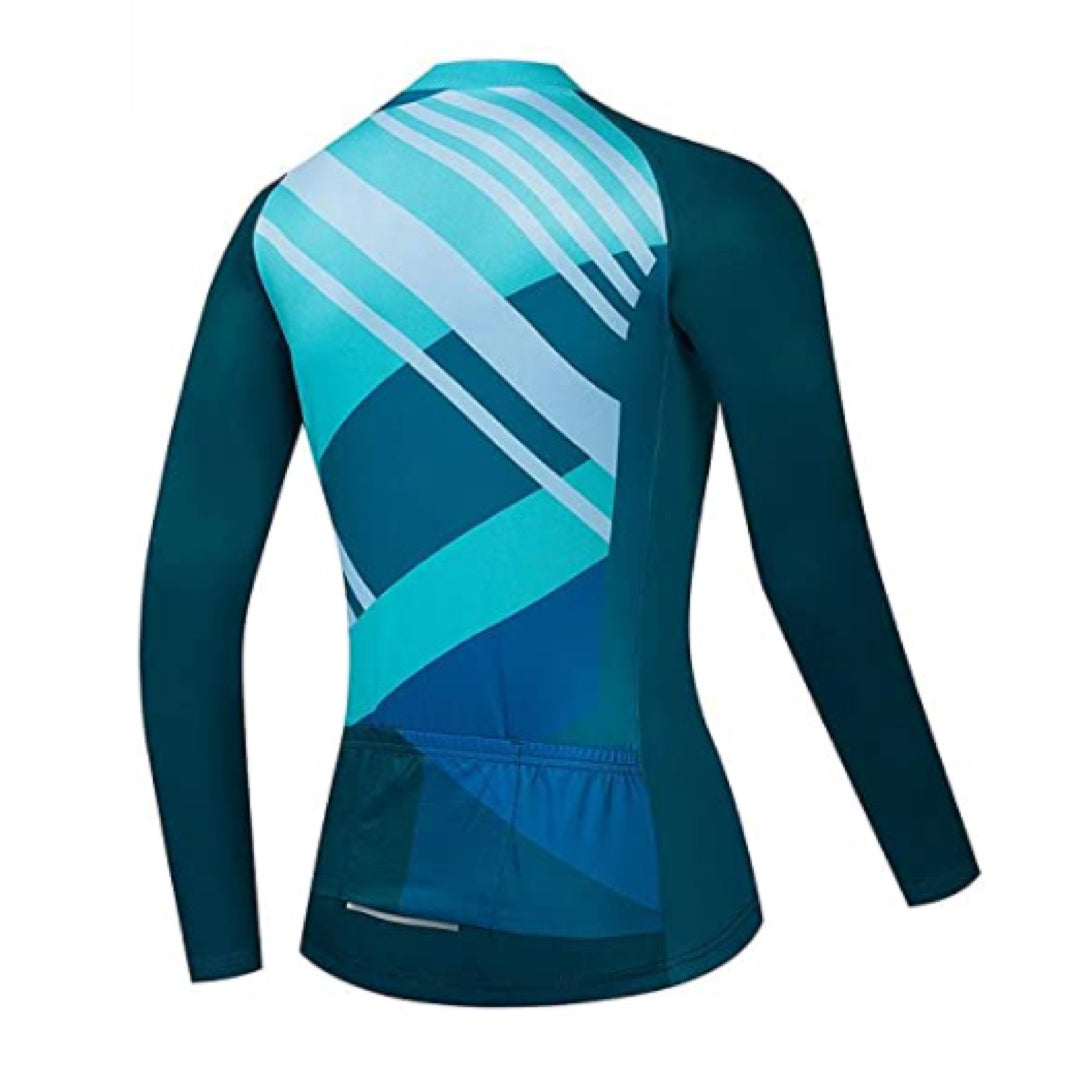Women's Turquoise Long Sleeve Jersey