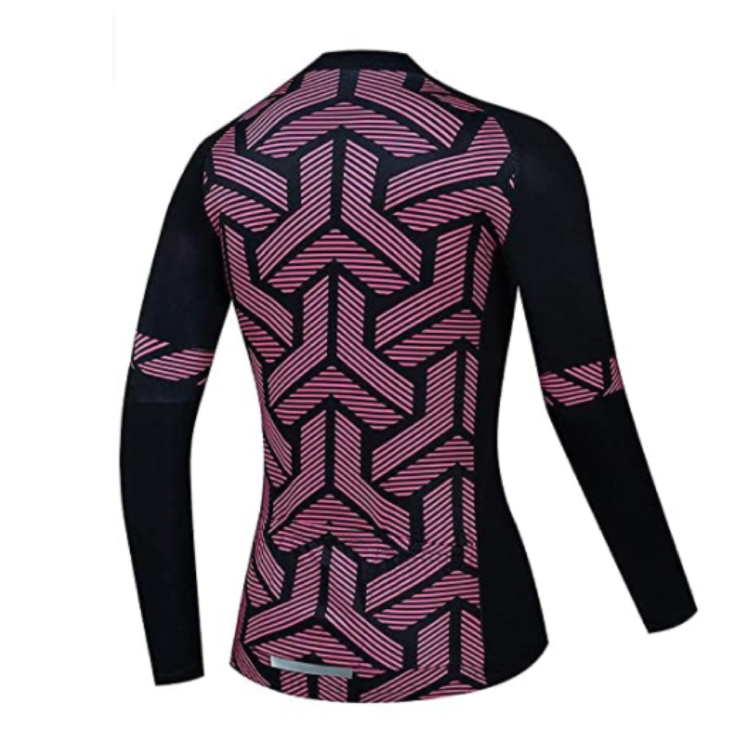 Women's Pink Long Sleeve Jersey