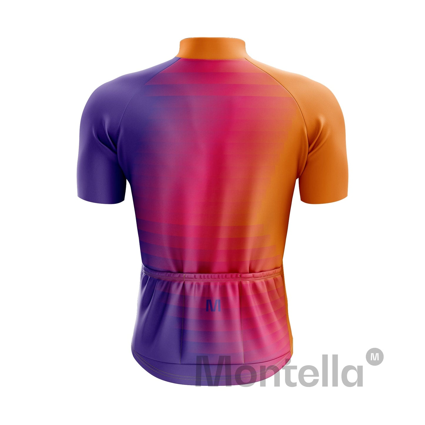 Men's Orange Purple Cycling Jersey or Bib Shorts