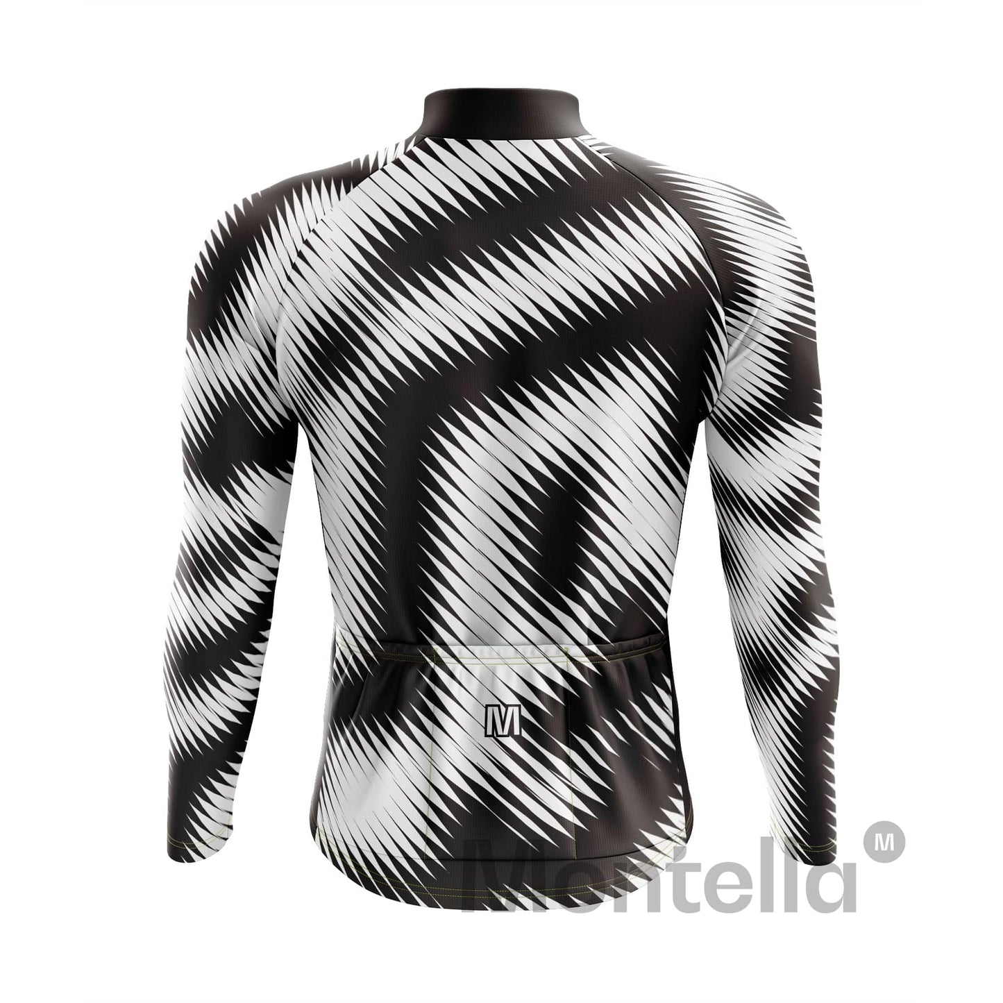 Men's Black Cadence Long Sleeve Cycling Jersey