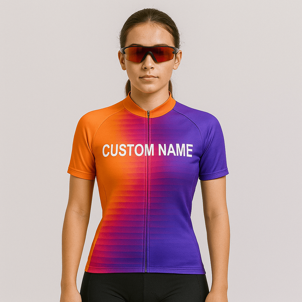 Custom Women Cycling Jersey or Shorts - Orange