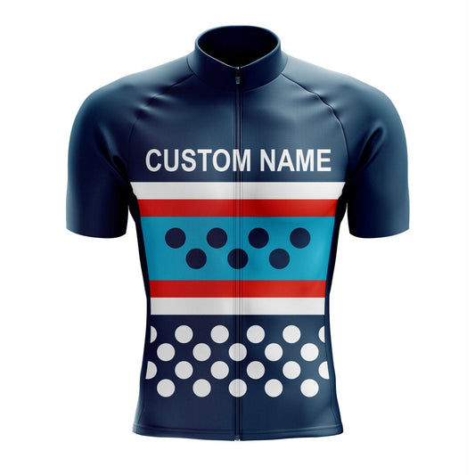 Custom Blue Cycling Jersey
