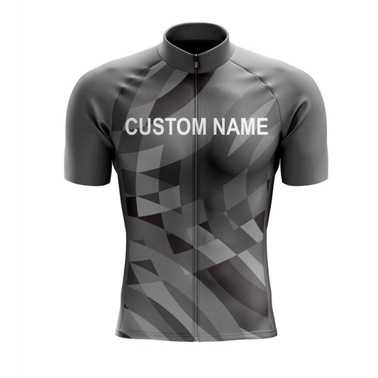 Custom Grey Cycling Jersey