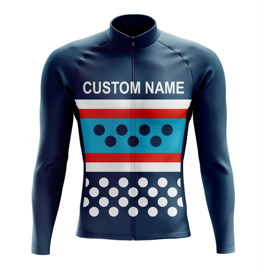 Custom Long Sleeve Cycling Jersey - Grey