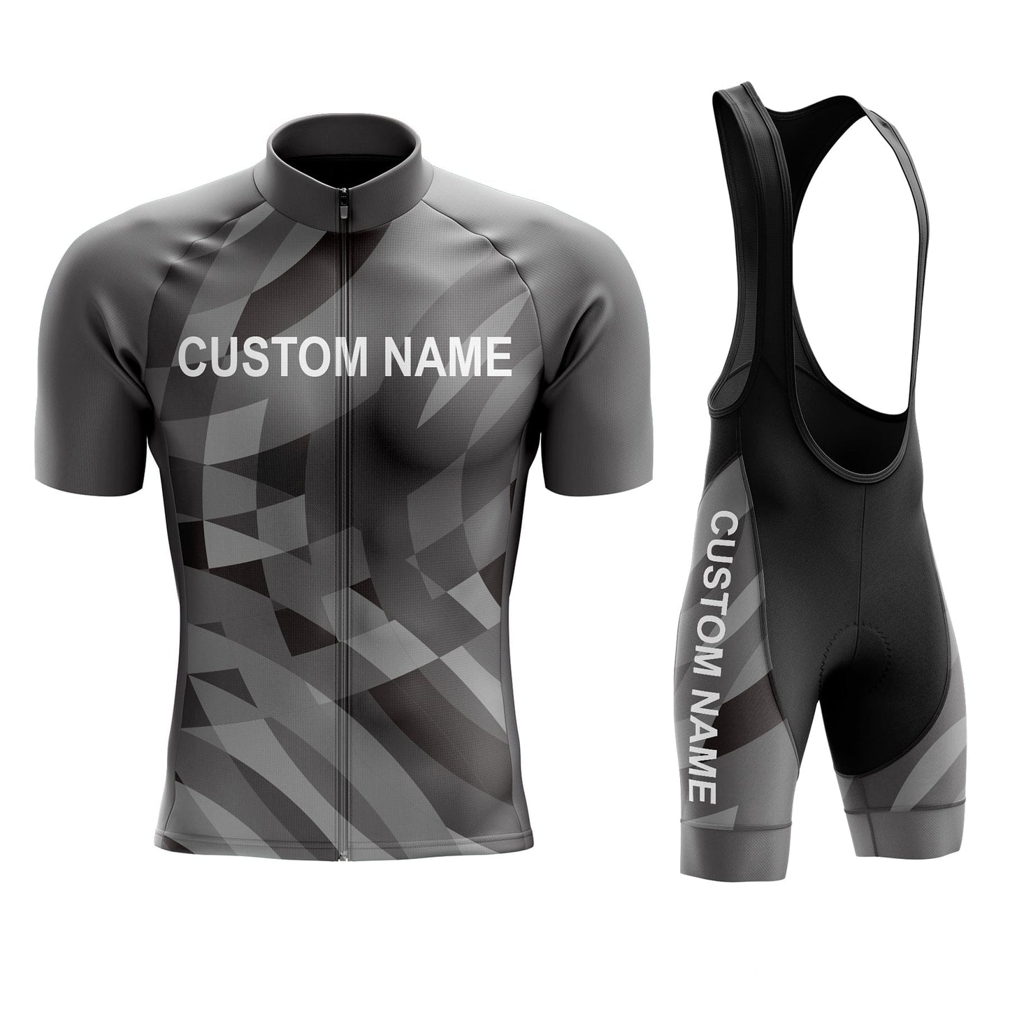 Custom Blue Side Cycling Jersey or Bib Shorts