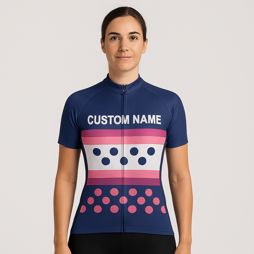 Custom Women Cycling Jersey - Blue