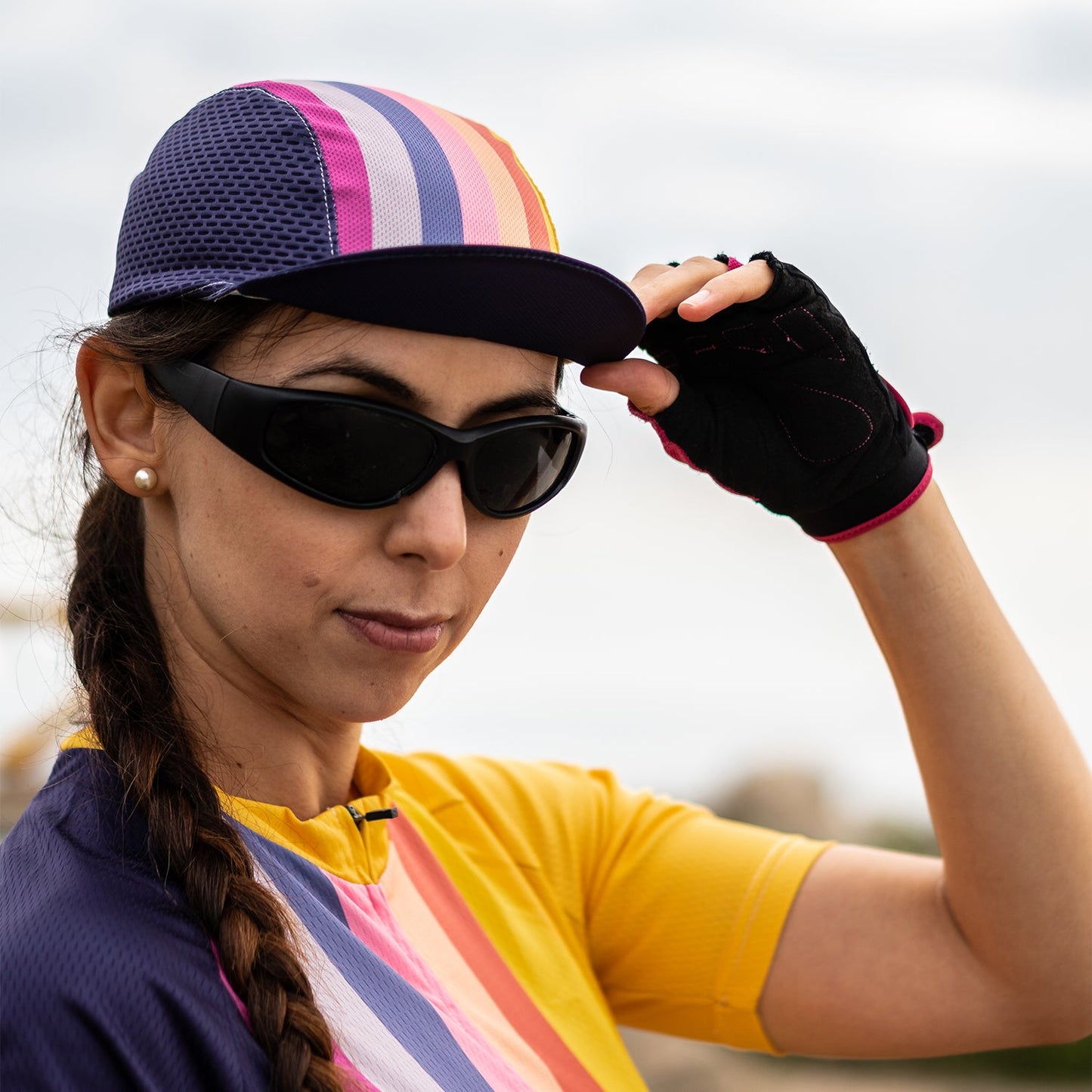 Unisex Sunburnt Rainbow Quick Dry Cycling Cap