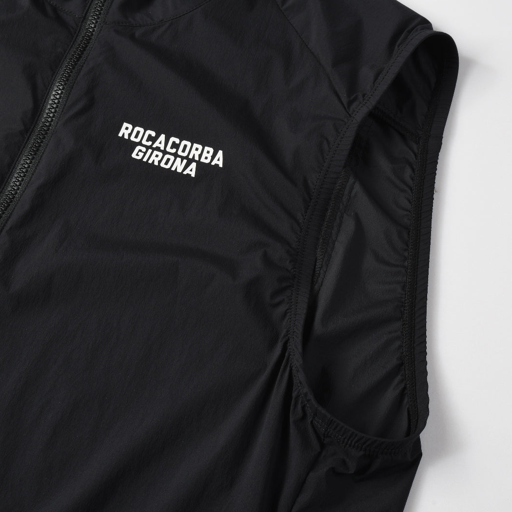 Tramuntana Lightweight Wind Gilet - Black